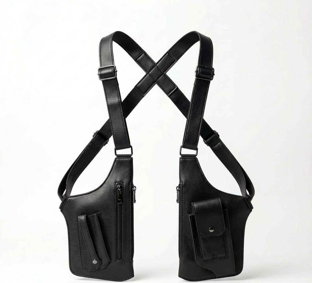 Axelväska i premiumläder